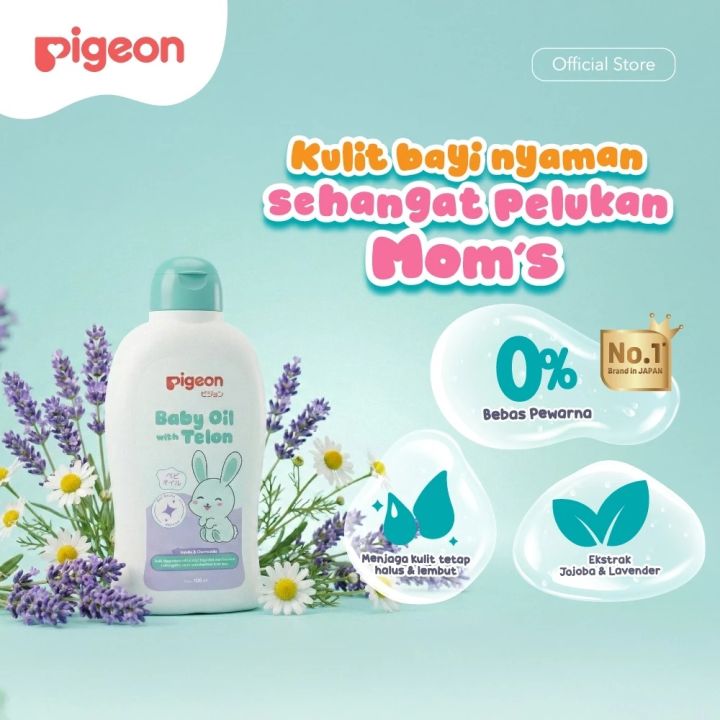 Pigeon Baby Oil With Telon 100ml Minyak Bayi Hangat - Lavie Baby House