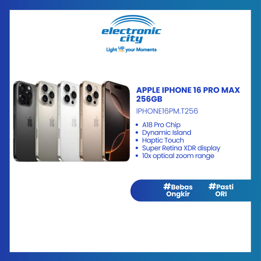Jual Apple iPhone 16 Pro Max 256 GB / 8 GB | Shopee Indonesia