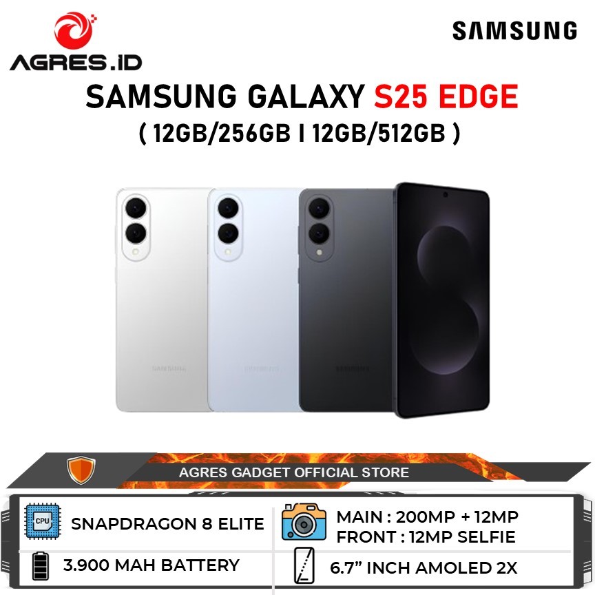 Jual Samsung Galaxy S25 EDGE 5G 12GB/256GB I 12GB/512GB Garansi Resmi Indonesia | Shopee Indonesia