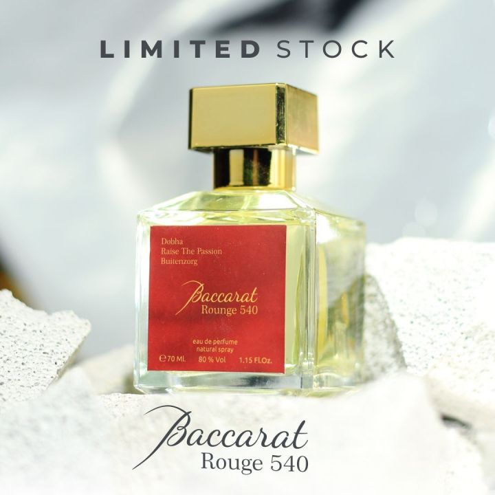 Parfum BACCARAT Rouge 540 70ml Dobha EDP Spray - PARFUM BAKARAT - BACCARAT PARFUM ORIGINAL PRIA - BAKARAT FARFUM ASLI - BACARAT PARFUM ORI PRIA TAHAN LAMA - FARPUM BACCARAT TAHAN LAMA - FARFUM BACCARAT ORI PRIA - PARPUM BACARAT ORI WANITA - BISA COD