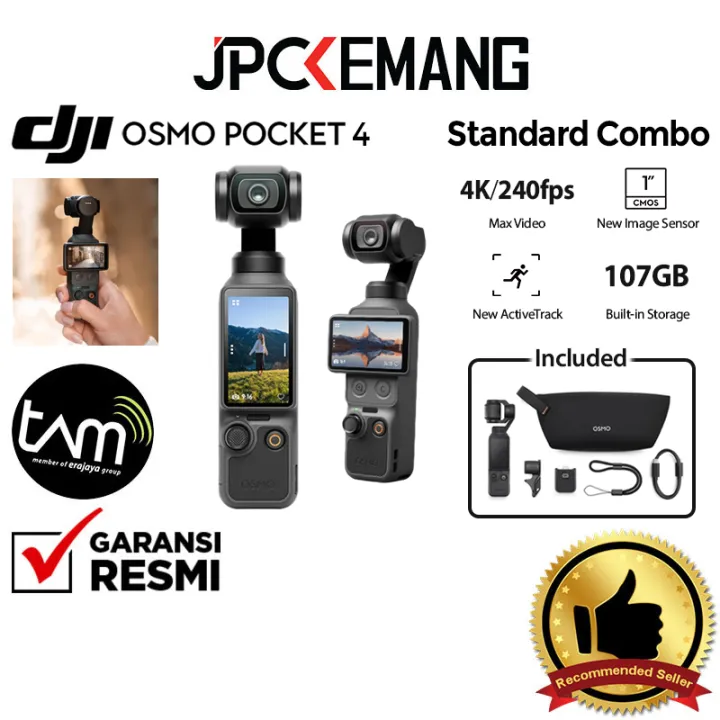 DJI Osmo Pocket 4P / Pocket 4 Standard Combo / Creator Combo / Vlog Combo Action Camera DJI Action Cam JPC KEMANG GARANSI RESMI | Lazada Indonesia