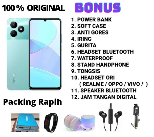 REALME C51 NFC RAM 4/64 GB GRASS GARANSI RESMI