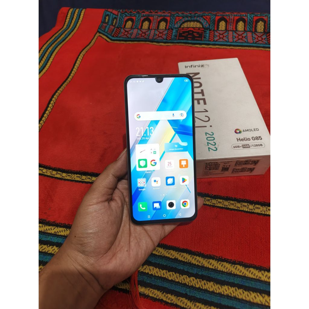 Jual infinix note 12i amoled lengkap ram 6gb 128gb fulset lengkap bagus normal garansi resmi hp murah | Shopee Indonesia