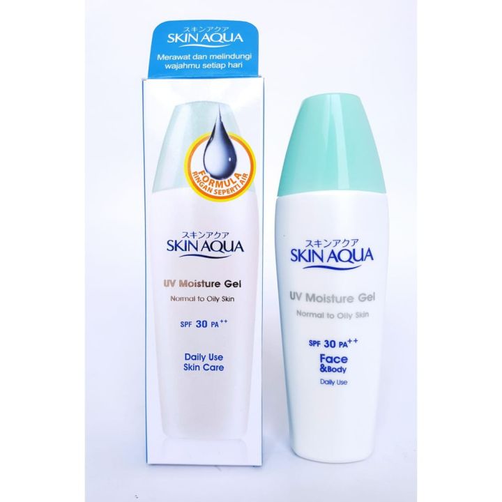 Skin Aqua Uv Moisture Gel SPF 30 PA++ Untuk Kulit Normal Cenderung Berminyak