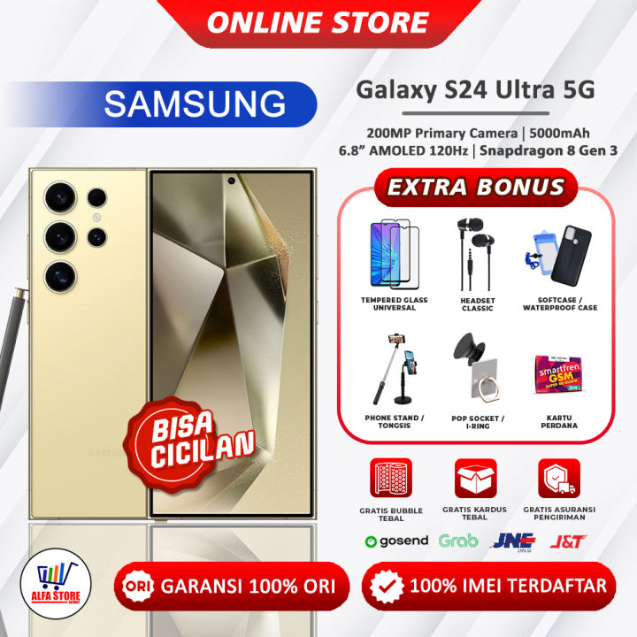 Samsung Galaxy S24 Ultra 5G RAM 12/256 GB - 12/512 GB - 12/1 TB s24ultra Garansi Resmi | Lazada Indonesia