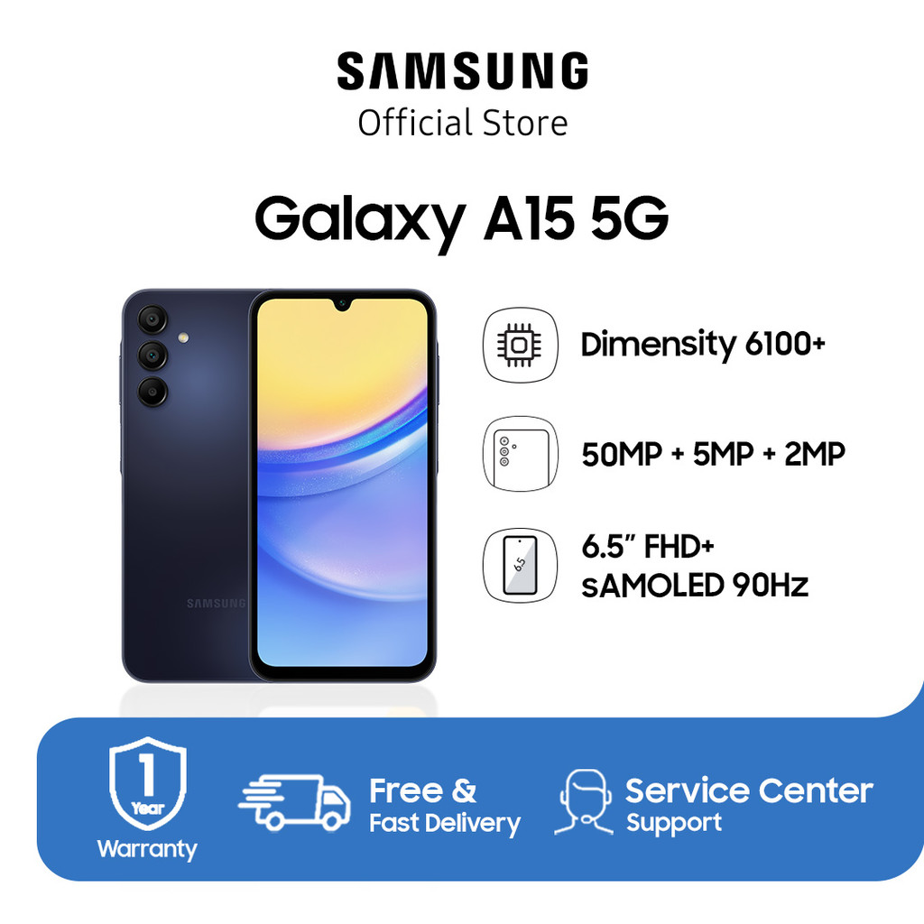 Jual Samsung Galaxy A15 5G 8/256GB - Blue Black | Shopee Indonesia