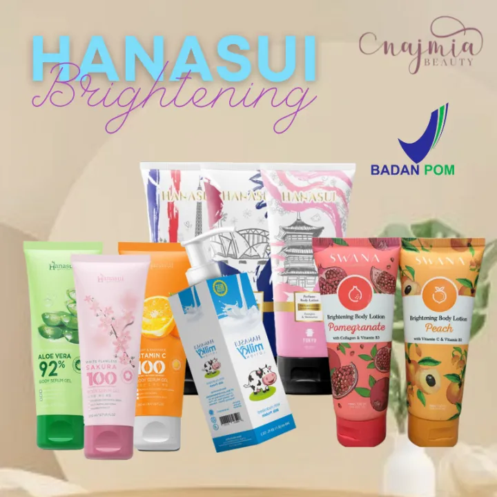 Hanasui Brightening Perfume body lotion body serum swana milky lotion
