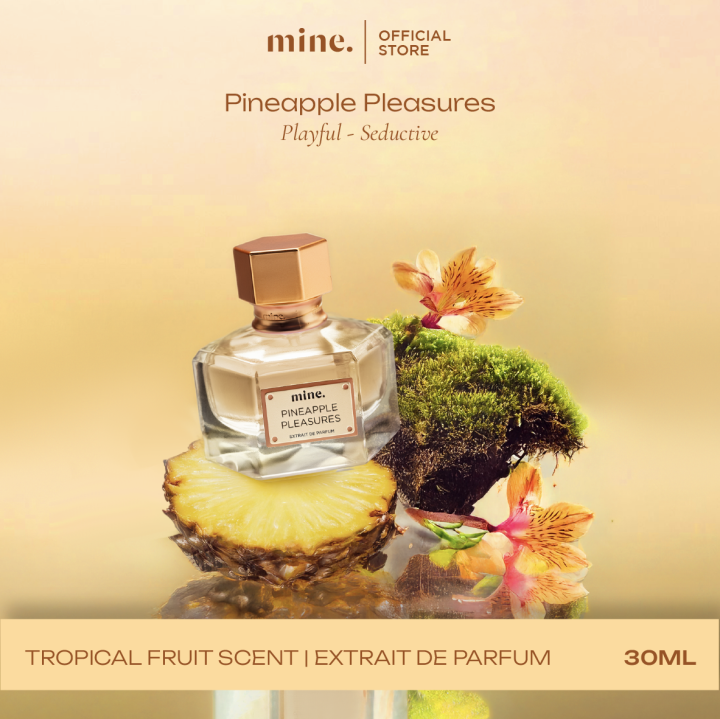 Mine Perfumery Pineapple Pleasure - 30 ml Extrait De Parfume Vibes of Mine Series | Parfum Wangi Buah Tropical Summer Vibes Hawai Bali