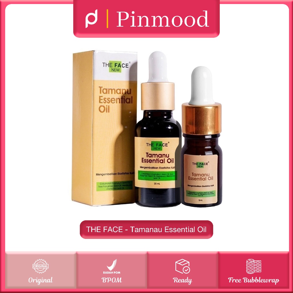 Jual THE FACE - TAMANU ESSENTIAL OIL ( 5 ml | 20 ml ) - Acne Serum Wajah Treatment Merawat Kulit Berjerawat Mengembalikan Elastisitas Kulit Dengan Salicylic Acid dan Tea Tree Ekstrak Hydrating & Moisturising | Shopee Indonesia