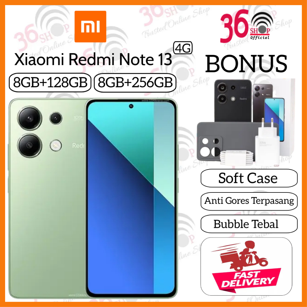 Jual Xiaomi Redmi Note 13 4G [8GB+128GB] [8GB+256GB] Garansi Resmi 1 Tahun | Shopee Indonesia