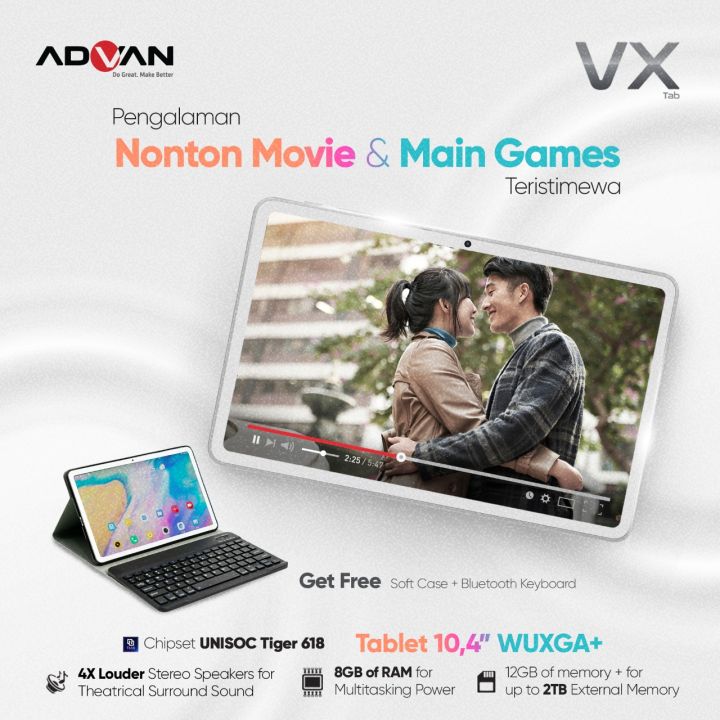Advan Tab VX 8GB / 128GB 10.4 inch Tiger T618 Android 11 Garansi Resmi | Lazada Indonesia