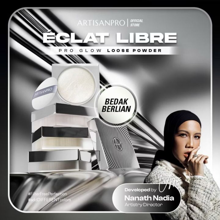 ARTISANPRO ECLAT LIBRE PRO Glow Loose Powder 8g Bedak Berlian Glitter Tabur Artisan Lose 8 g | Lazada Indonesia