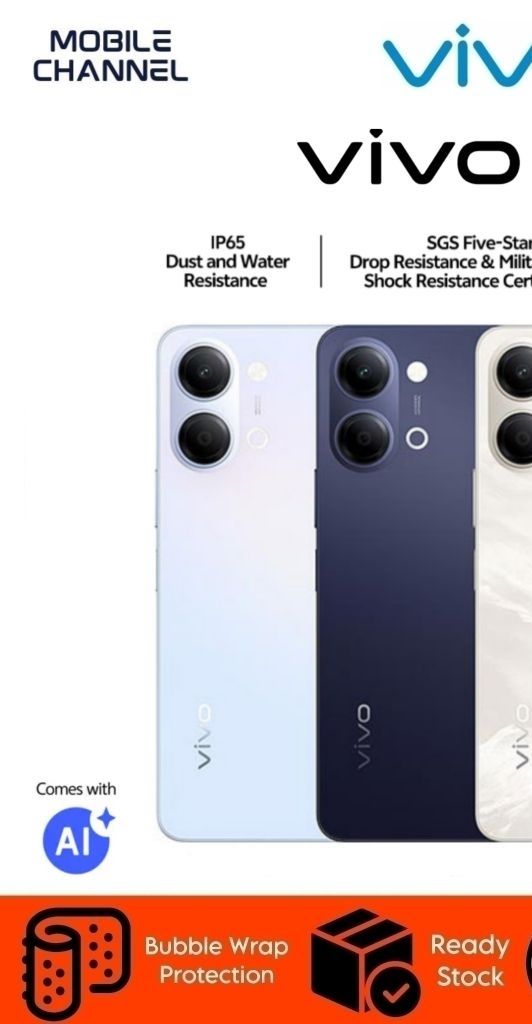 Vivo Y05 Smartphone 8GB(4+4GB) RAM + 64GB ROM | 6500mAh Battery | 6.74" 120Hz Display | 1-Year Vivo Malaysia Warranty