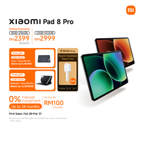 [NEW] Xiaomi Pad 8 Pro |12GB+512GB/8GB+256GB, Snapdragon 8 Elite Mobile Platform, 3.2K 144Hz crystal-clear display, Massive 9200mAh (typ) battery, 67W HyperCharge, Xiaomi HyperAl