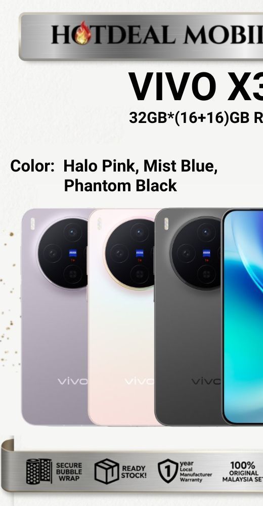 VIVO X300 5G [32GB*(16+16)GB RAM 512GB ROM] - Original VIVO Malaysia