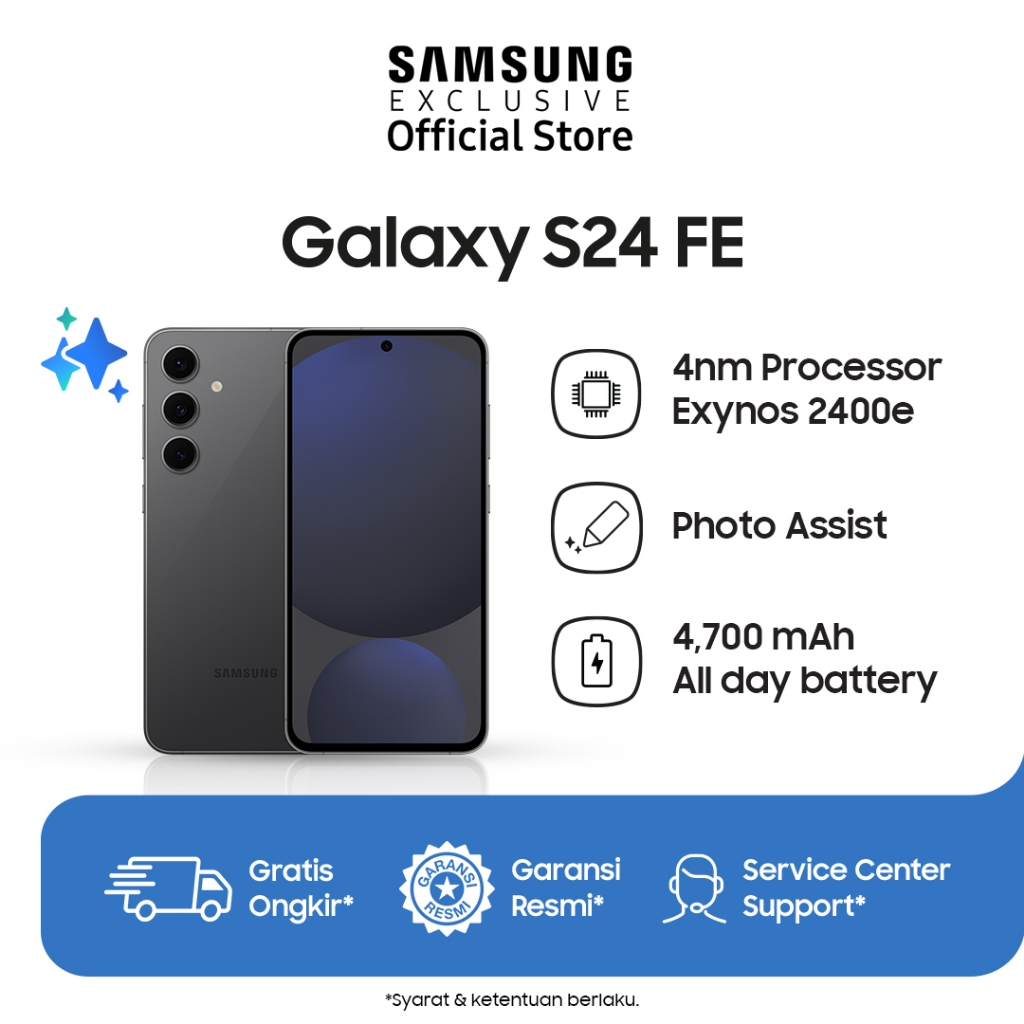 Jual Samsung Galaxy S24 FE 8/256GB - Graphite | Shopee Indonesia