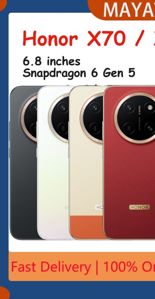 Honor X70 Pro Max / X80 Pro Max Snapdragon 6 Gen 5 11000mAh 90W 6.8" dust tight water resistant Android 16, MagicOS 10