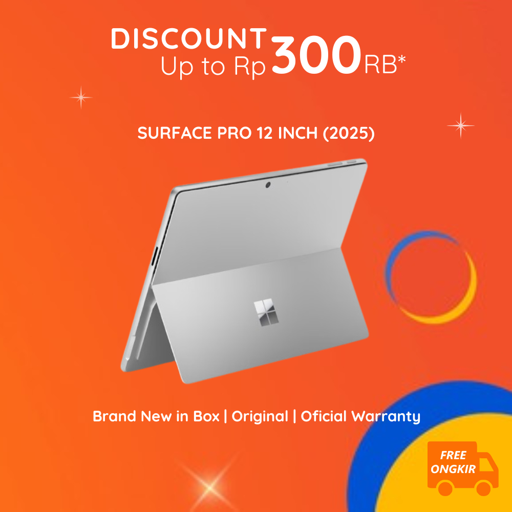 Jual Microsoft Surface Pro 12" Inch 2025 Snapdragon Processor 256GB 512GB | Shopee Indonesia
