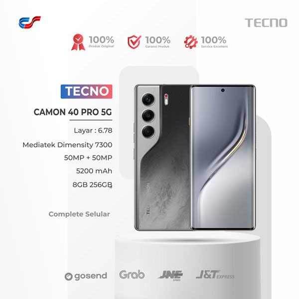 TECNO CAMON 40 PRO 5G 8GB 256GB | TECNO CAMON 40 8GB 128GB 256GB - AMOLED 6.78" 5200 mAh - GARANSI RESMI | Lazada Indonesia