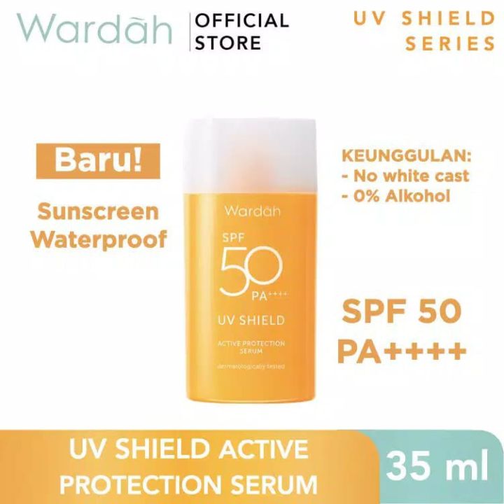 Wardah UV Shield Active Protection Serum SPF 50 35 ml ORIGINAL 100%