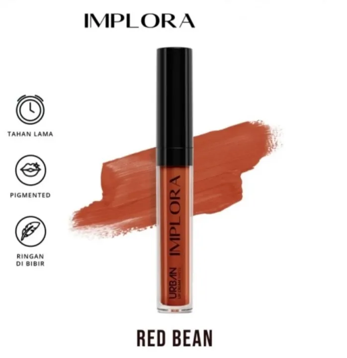 Implora(ORI) Urban Lip Cream Matte 11 Red Bean 2,9g. | Lazada Indonesia