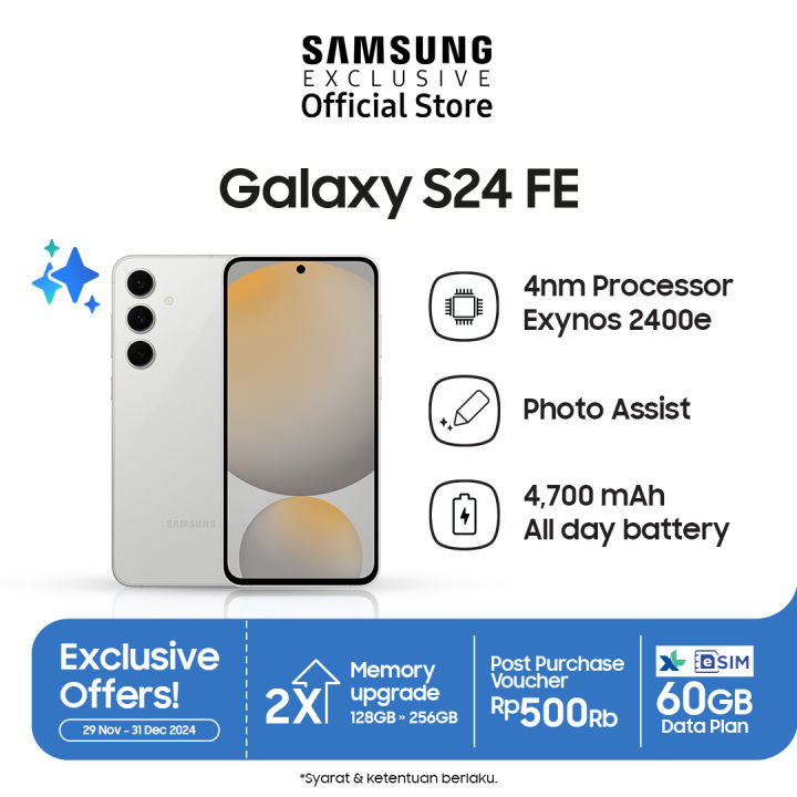 Samsung Galaxy S24 FE 8/256GB - Gray | Lazada Indonesia