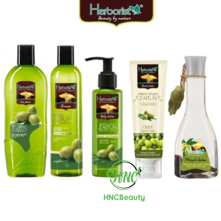 (BPOM) HERBORIST Zaitun Series - Body Wash | Shampoo | Lotion | Sabun Wajah | Minyak 75ml | 150ml