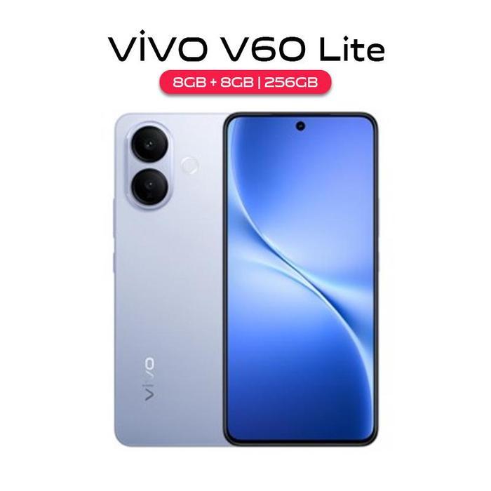 Vivo V60 Lite 5G 8/256GB 12/512GB NFC Garansi Resmi Indonesia HP Android Terbaru 2026 Handphone COD - 4G 8/256GB Blue, Full Set bawaan | Lazada Indonesia
