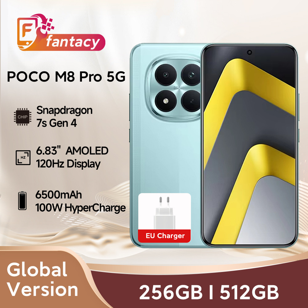 Jual POCO M8 Pro 5G Global Version Smartphone Snapdragon 7s Gen 4 100W HyperCharge 6500mAh 6.83" AMOLED | Shopee Indonesia