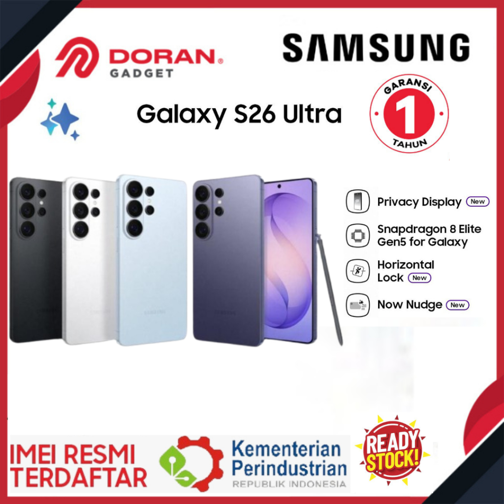Jual Samsung Galaxy S26 Ultra Smartphone Galaxy AI Snapdragon 8 Elite Gen 5 for Galaxy - Garansi Resmi | Shopee Indonesia