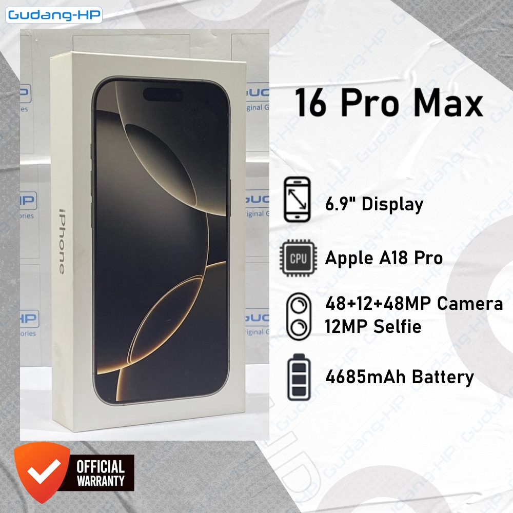 Jual iPhone 16 Pro Max 256 GB I 512 GB I 1 TB Garansi Resmi | Shopee Indonesia