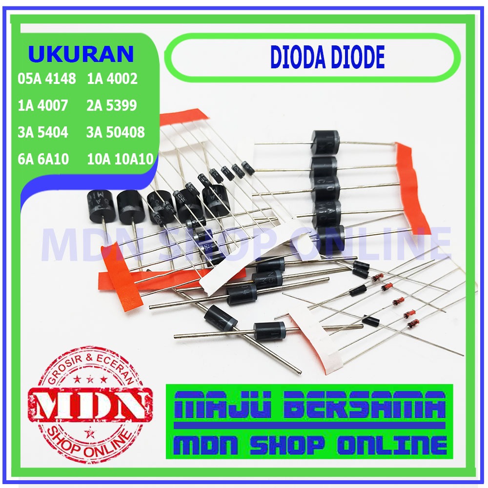 Jual Dioda Diode 0,5A 1A 2A 3A 6A 10A Lidi | Shopee Indonesia