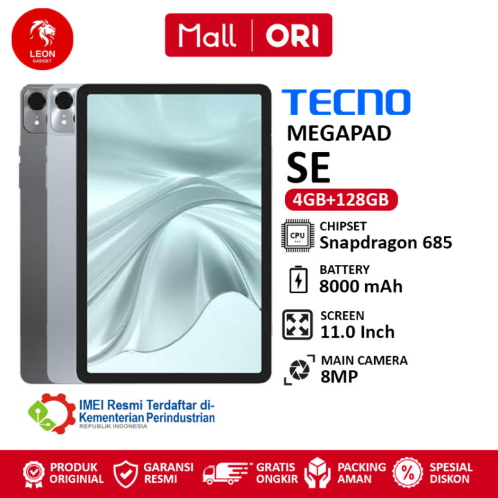 Tecno Megapad 11 SE [4GB+128GB] - Garansi Resmi 1 Tahun | Lazada Indonesia