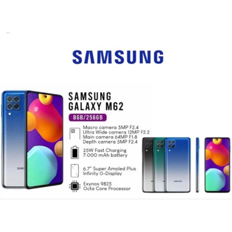 Jual SAMSUNG GALAXY M62 RAM 8/256GB - GRS RESMI | Shopee Indonesia
