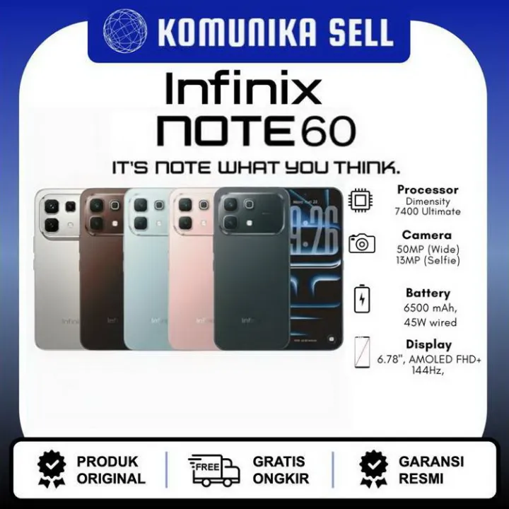 Infinix Note 60 5G - 8GB/256GB | Lazada Indonesia