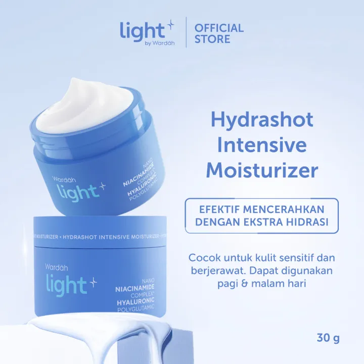 Wardah Lightening Night Cream/ Light+ by Wardah Hydrashot Intensive Moisturizer