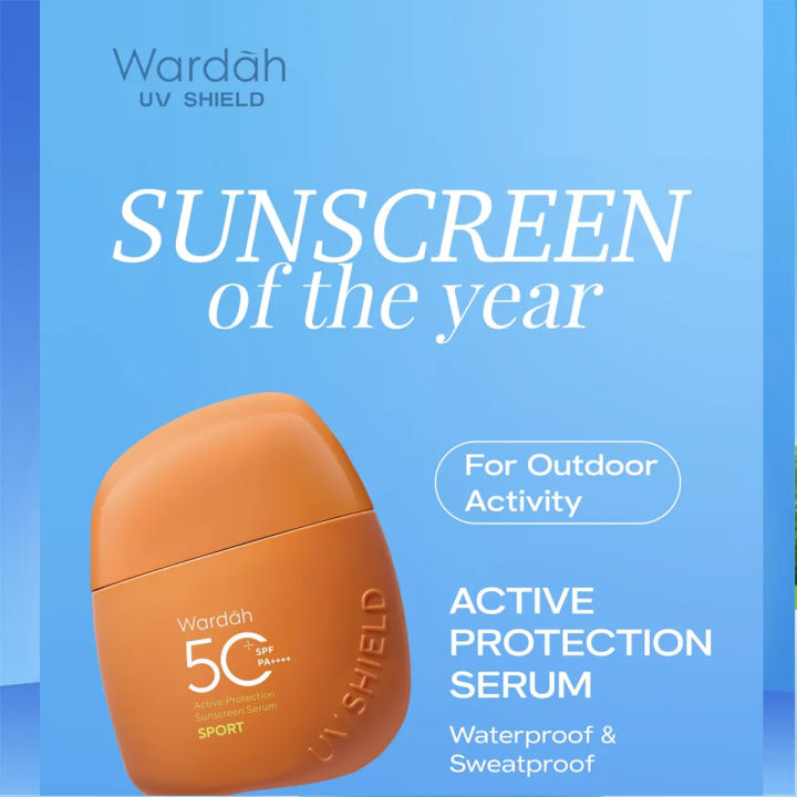 Wardah UV Shield Active Protection Sunscreen Serum SPORT SPF 50 PA++++ 35 ml