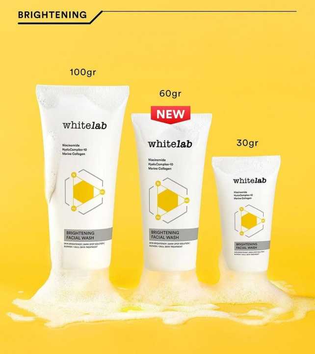 Whitelab Brightening Facial Wash - Sabun Pembersih Muka Pencerah - 100Gr | Lazada Indonesia
