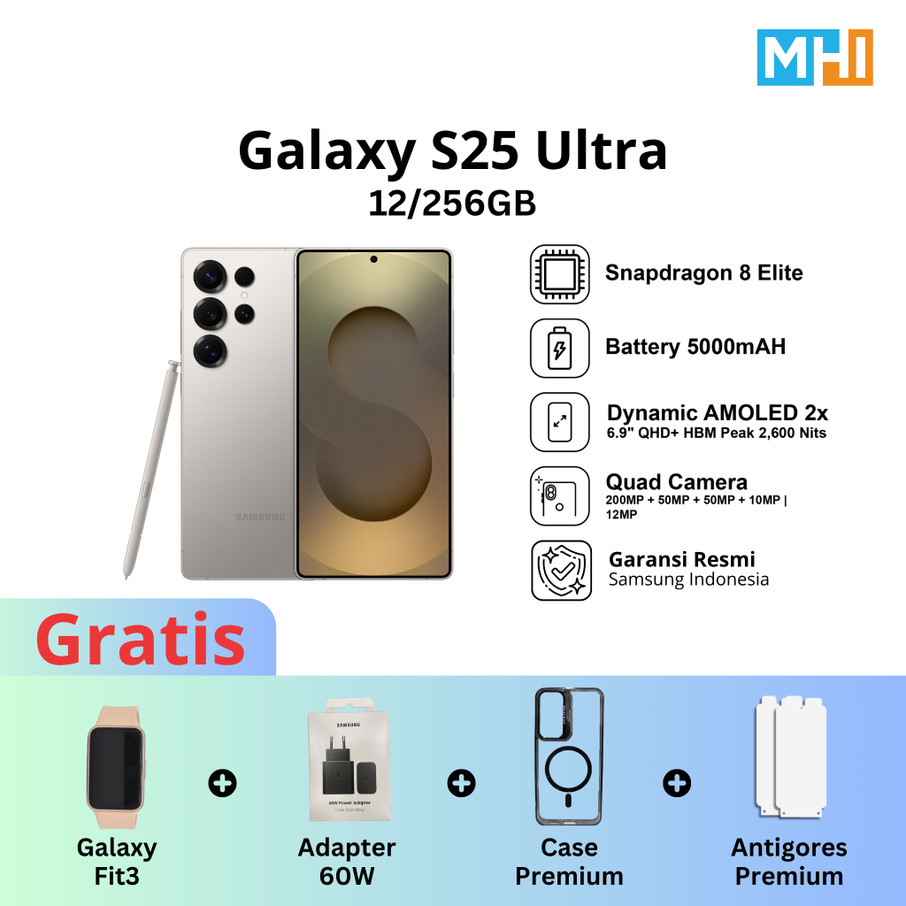 Jual Samsung Galaxy S25 Ultra 12/256GB 12/512GB Handphone AI | Shopee Indonesia