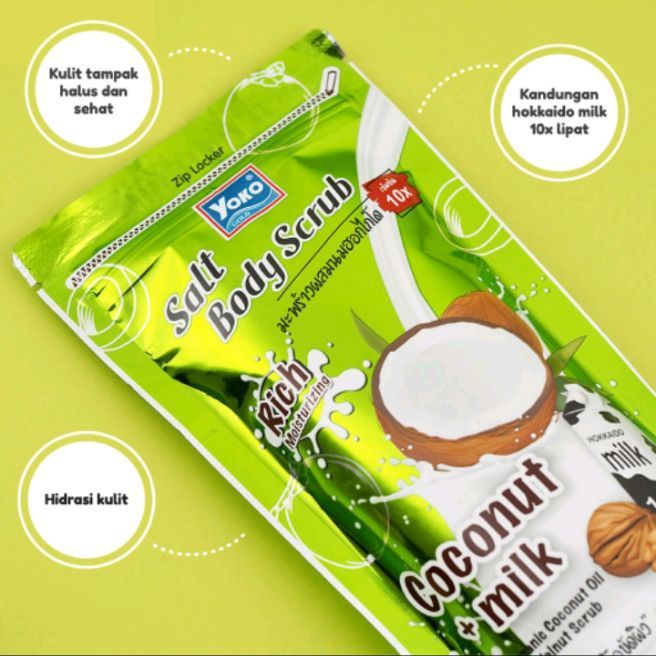 Salt Body Scrub Coconut Milk 350 gr | Lazada Indonesia