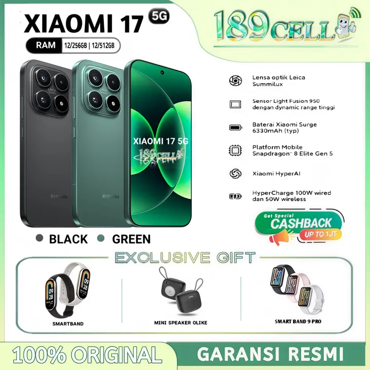 XIAOMI 17 5G RAM 12/256GB 12/512GB | XIAOMI17 5G RAM 12/256 GB 12/512 GB GARANSI RESMI | Lazada Indonesia
