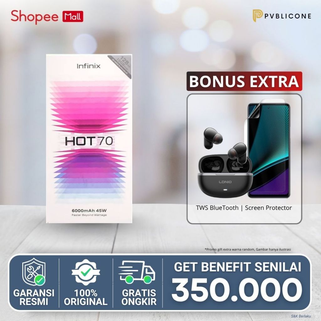 Jual Infinix HOT 70 LTE 4/128GB 6/128GB 8/128GB 6/256GB Helio G100 Ultimate Kamera 50MP Baterai 6000mAh NFC Original Resmi | Shopee Indonesia