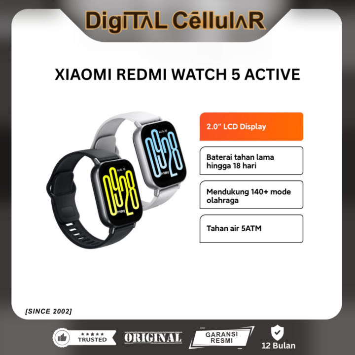 XIAOMI REDMI WATCH 5 ACTIVE GARANSI RESMI | Lazada Indonesia