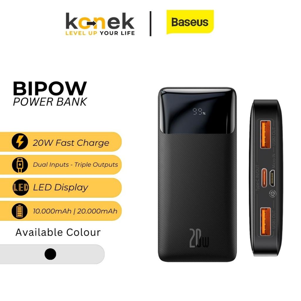 Jual Baseus Bipow Digital Display Power bank 20000mAh 20W | Shopee Indonesia