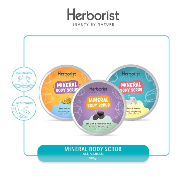 Herborist Mineral Body Scrub Sea Salt 200gr | Lazada Indonesia