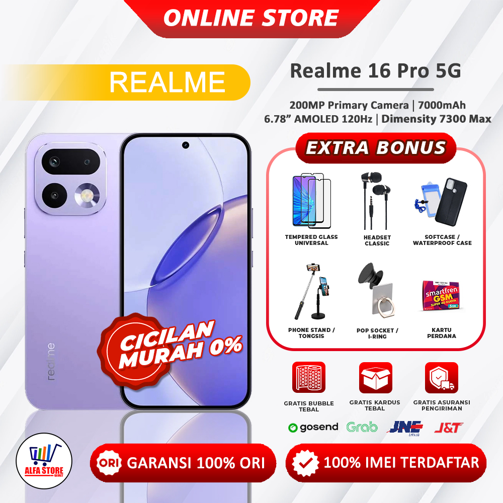 Jual Realme 16 Pro 5G RAM 12/256GB Garansi Resmi | Shopee Indonesia