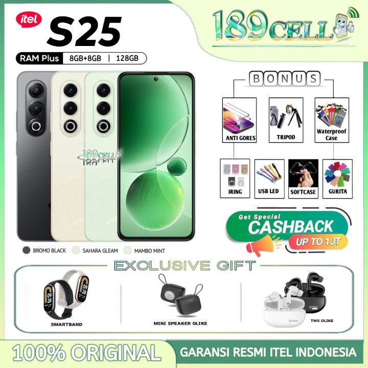 ITEL S25 RAM 8/128GB - ITEL S25 8+8/128GB GARANSI RESMI ITEL INDONESIA | Lazada Indonesia