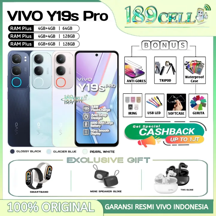 VIVO Y19S PRO 4/64GB 4/128GB 6/128GB - VIVO Y19sPro GARANSI RESMI VIVO INDONESIA | Lazada Indonesia