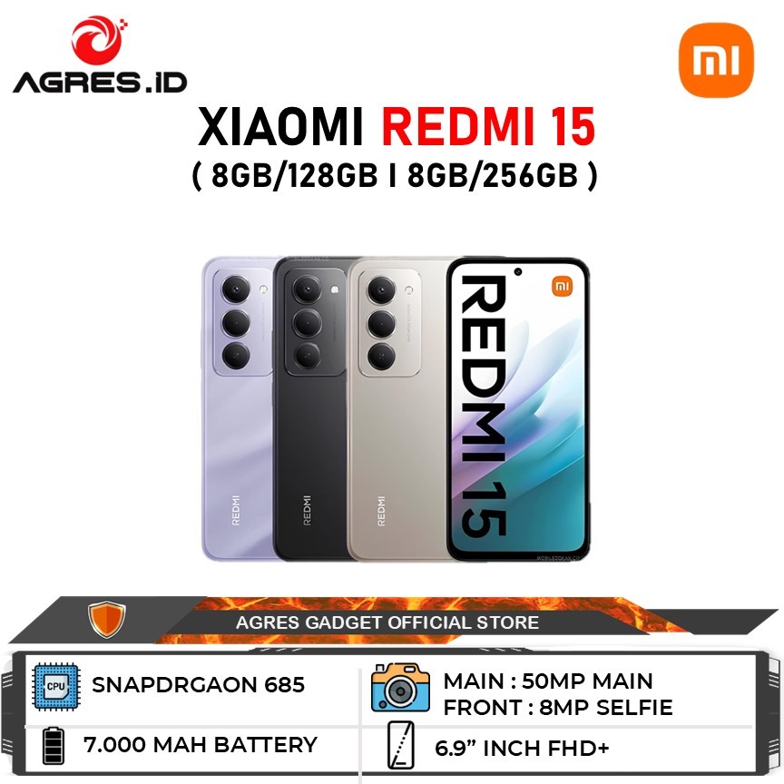 Jual Xiaomi Redmi 15 8GB/128GB I 8GB/256GB Garansi Resmi Xiaomi Indonesia | Shopee Indonesia