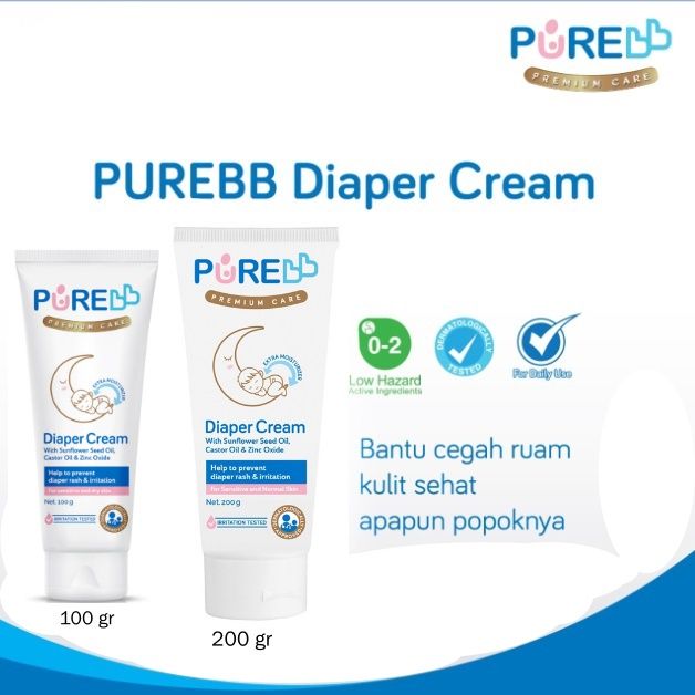 PURE BABY DIAPER CREAM 100gr / 200gr